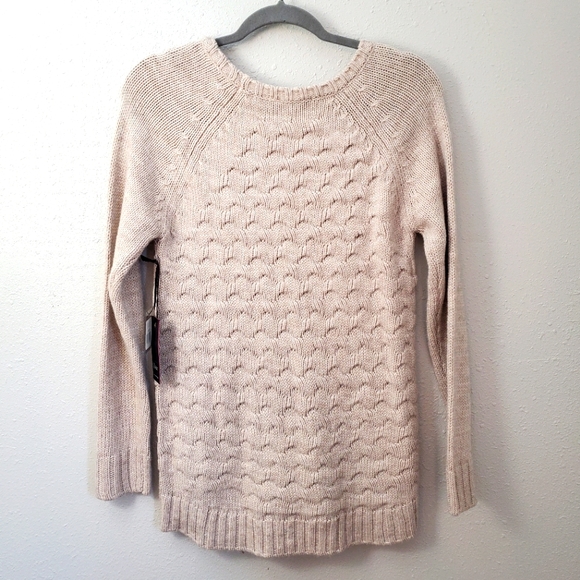 DEx Clothing Oatmeal Melange sweater 427468 D. NWT. - Picture 3 of 7